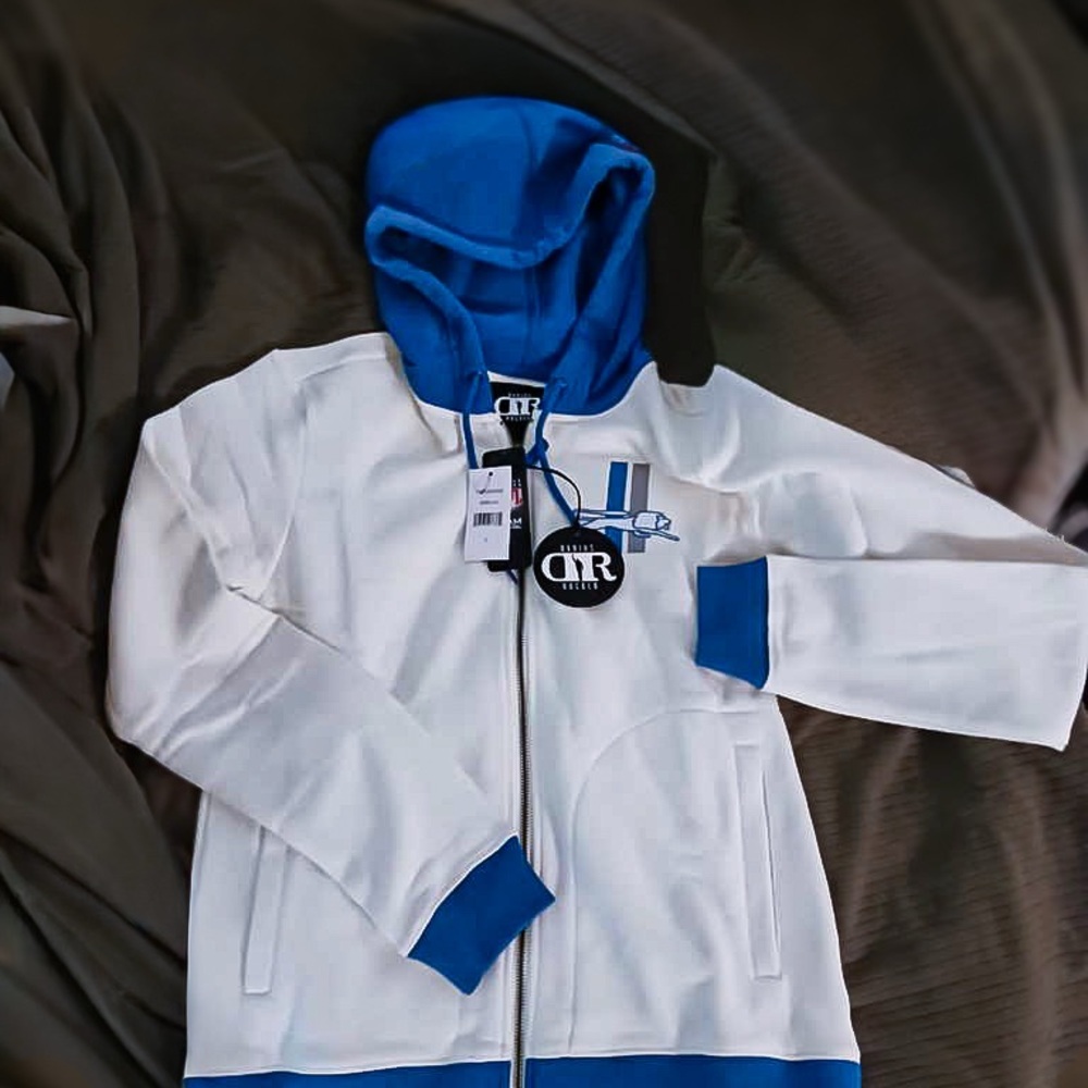 New! Detroit Lions distressed Graphics Full Zip Darius Rucker Collection